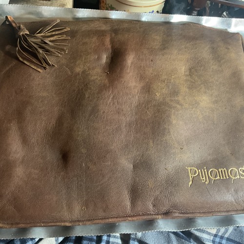 Vintage soft leather pyjama - vintage,