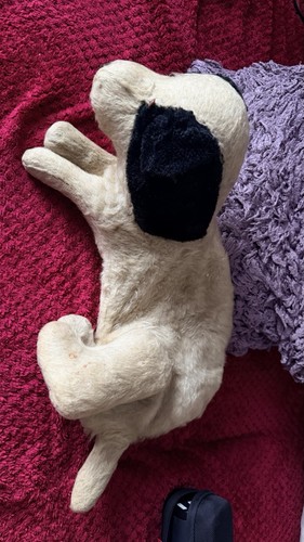 Vintage 1950s mohair dog - vintage,