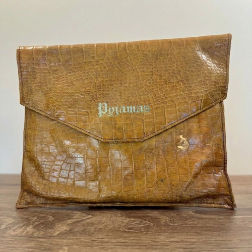 Leather pyjama bag - leather, travel