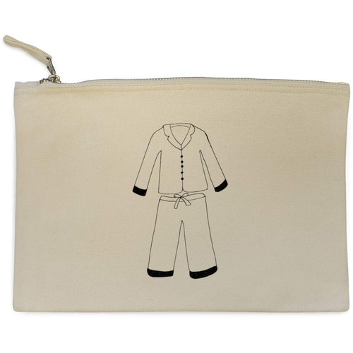Pyjamas canvas clutch bag - 'pyjamas',
